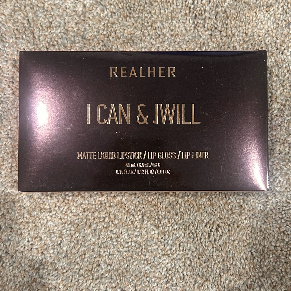 RealHer Lip Kit - I can and I will NEW sealed kit lipstick gloss liner - Picture 2 of 3